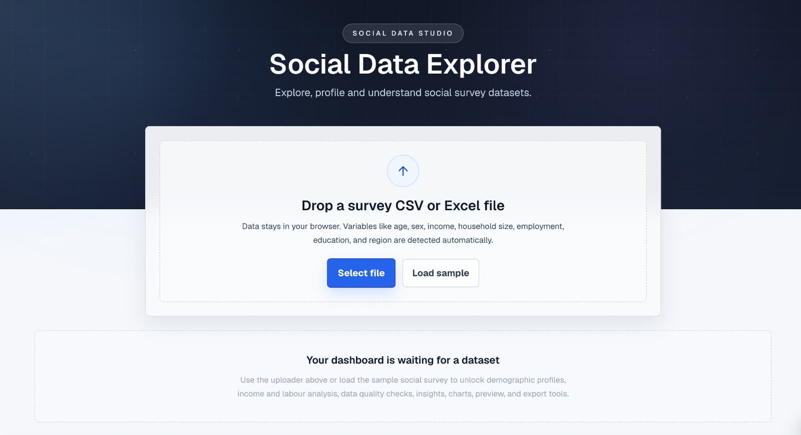 Social Data Explorer